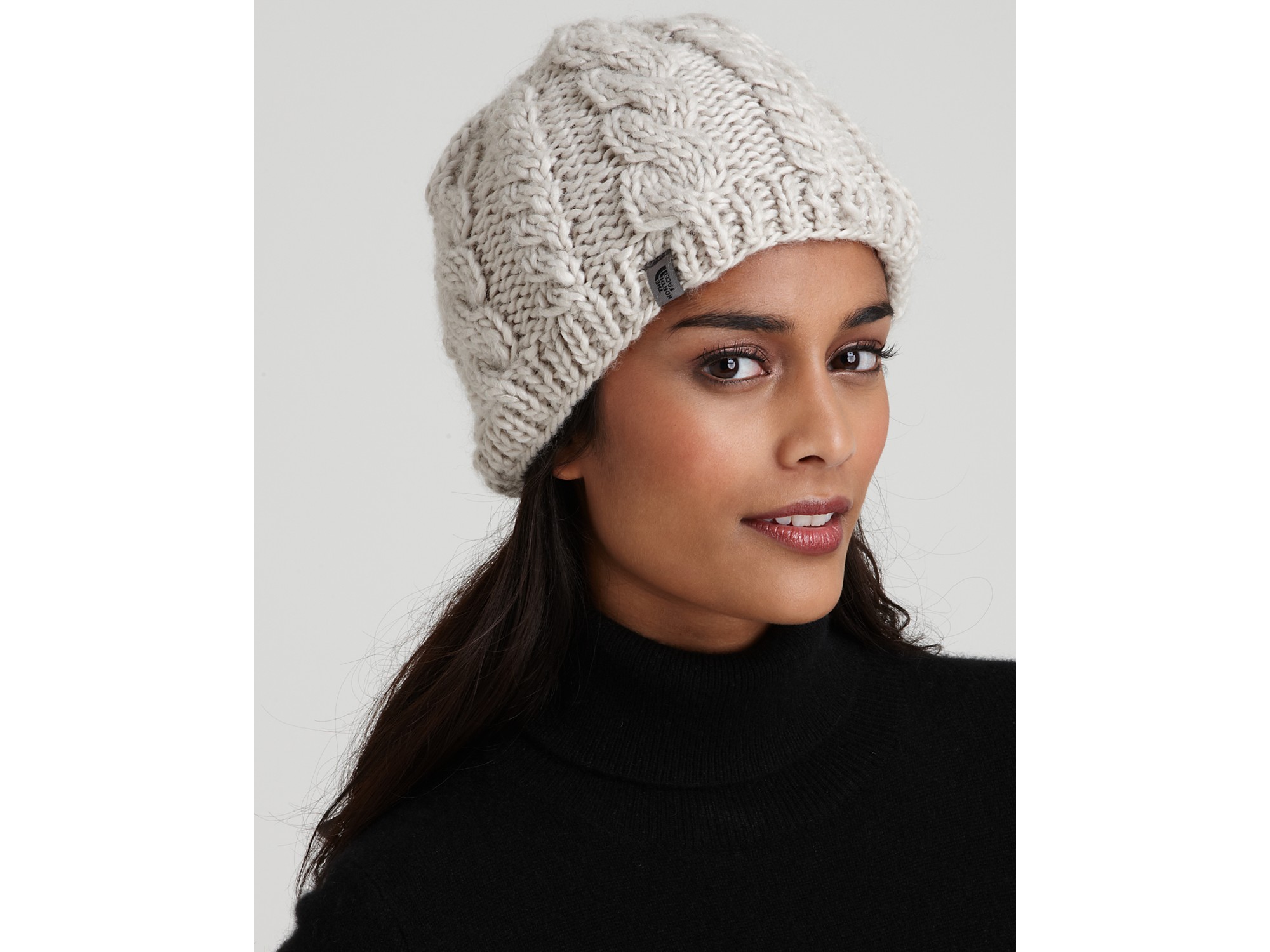 The north face women's fuzzy cable beanie sale