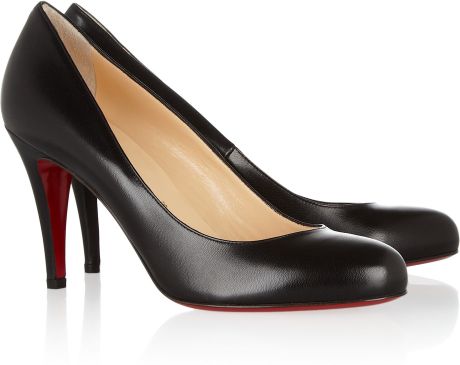 Christian Louboutin Ron Ron 85 Leather Pumps in Black | Lyst