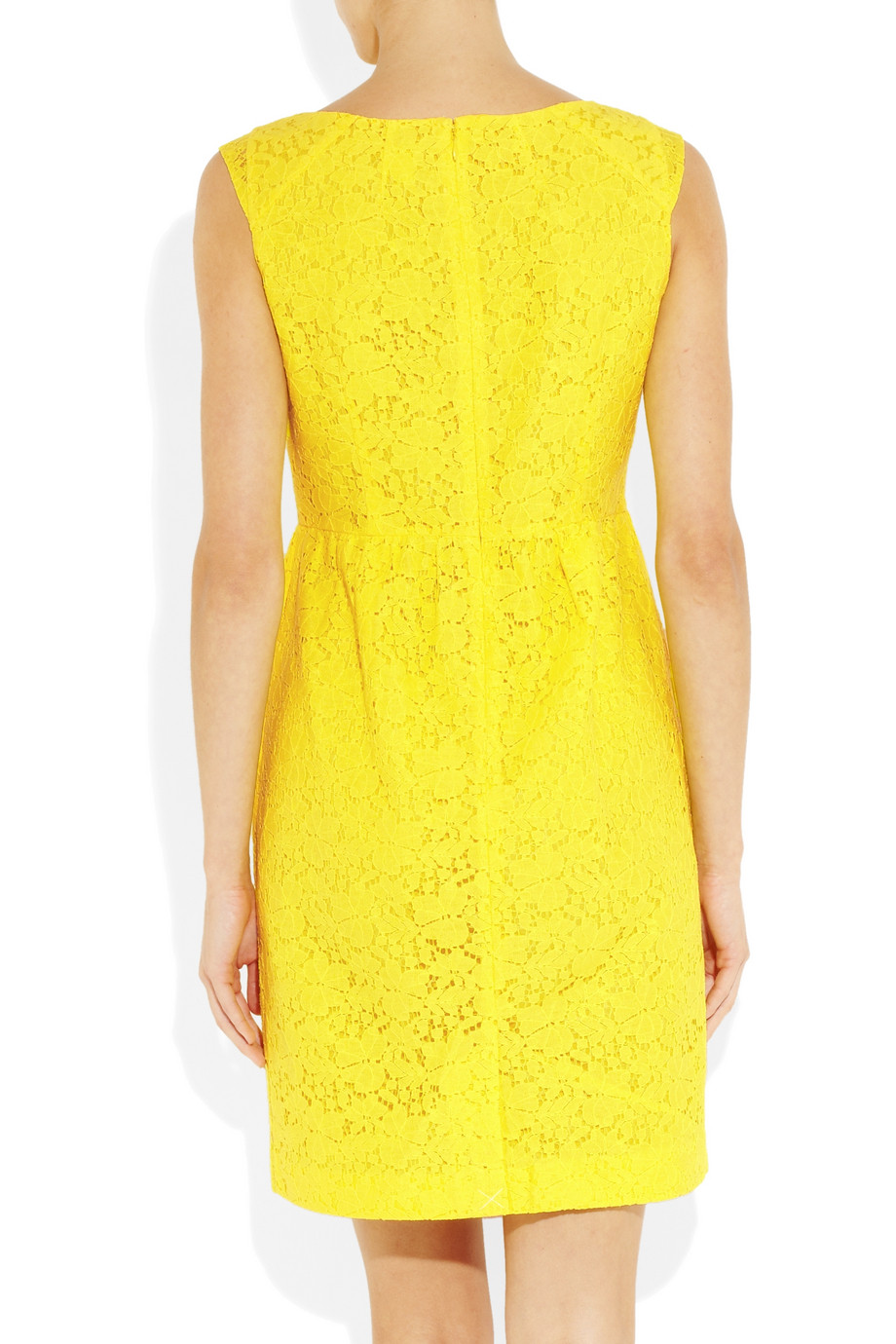 J.Crew Lucille Cotton blend Lace Dress in Yellow | Lyst