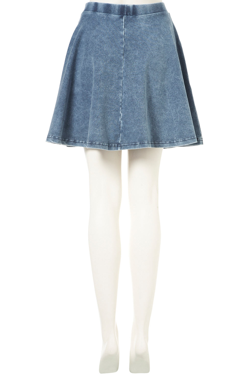 Lyst Denim Skater Skirt in Blue