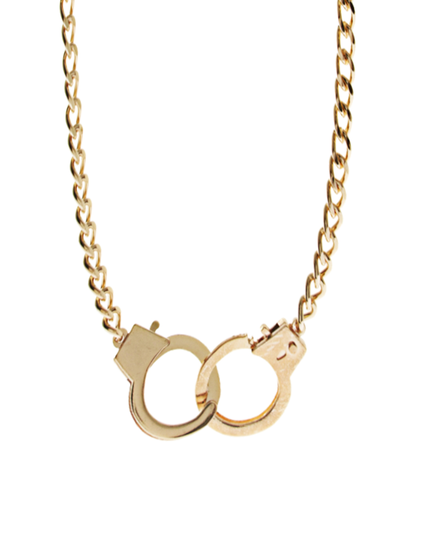 ASOS Handcuff Necklace in Gold (Metallic) for Men Lyst