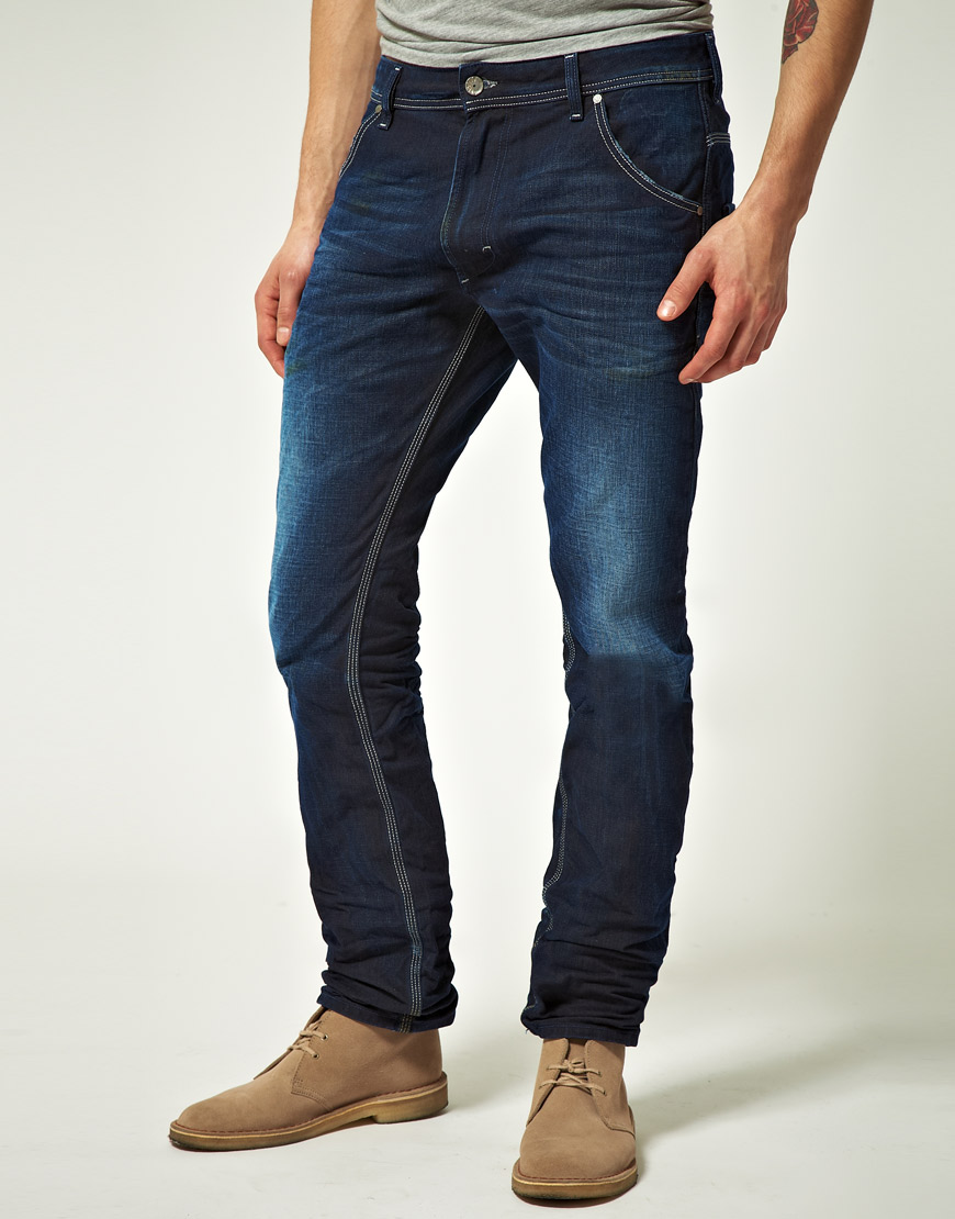 DIESEL Krooley Carrot Fit Jeans in Blue for Men - Lyst