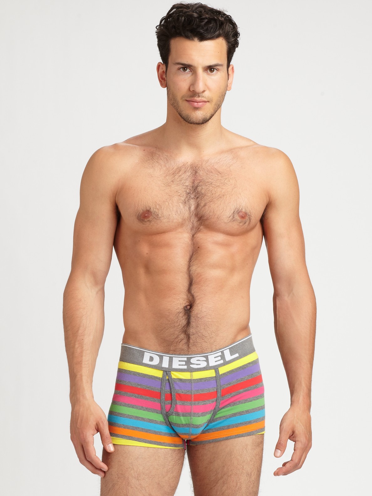 Lyst Diesel Divine Rainbow Striped Boxer Trunks for Men