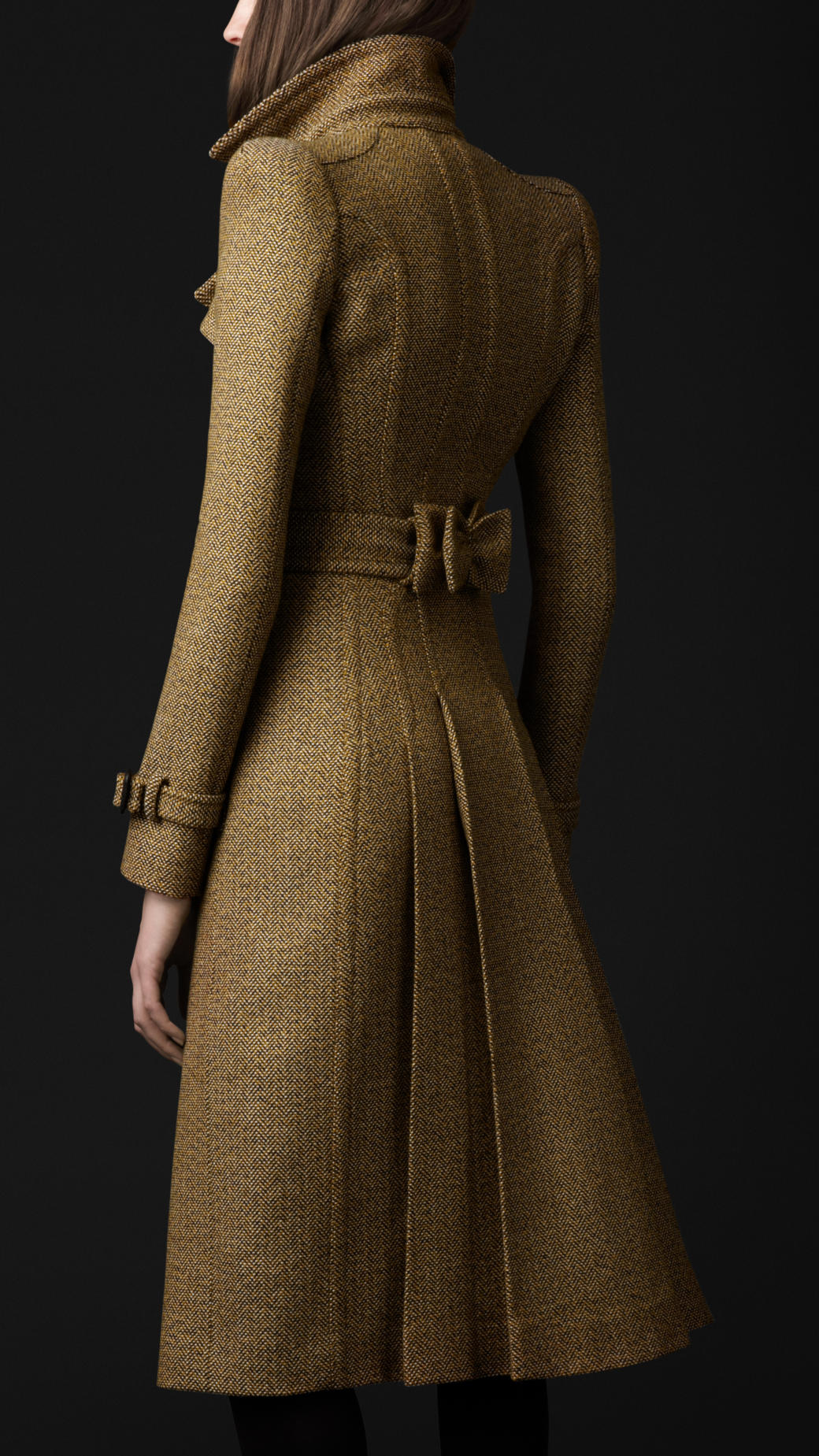 Burberry Prorsum Tailored Wool Trench Coat in Natural | Lyst