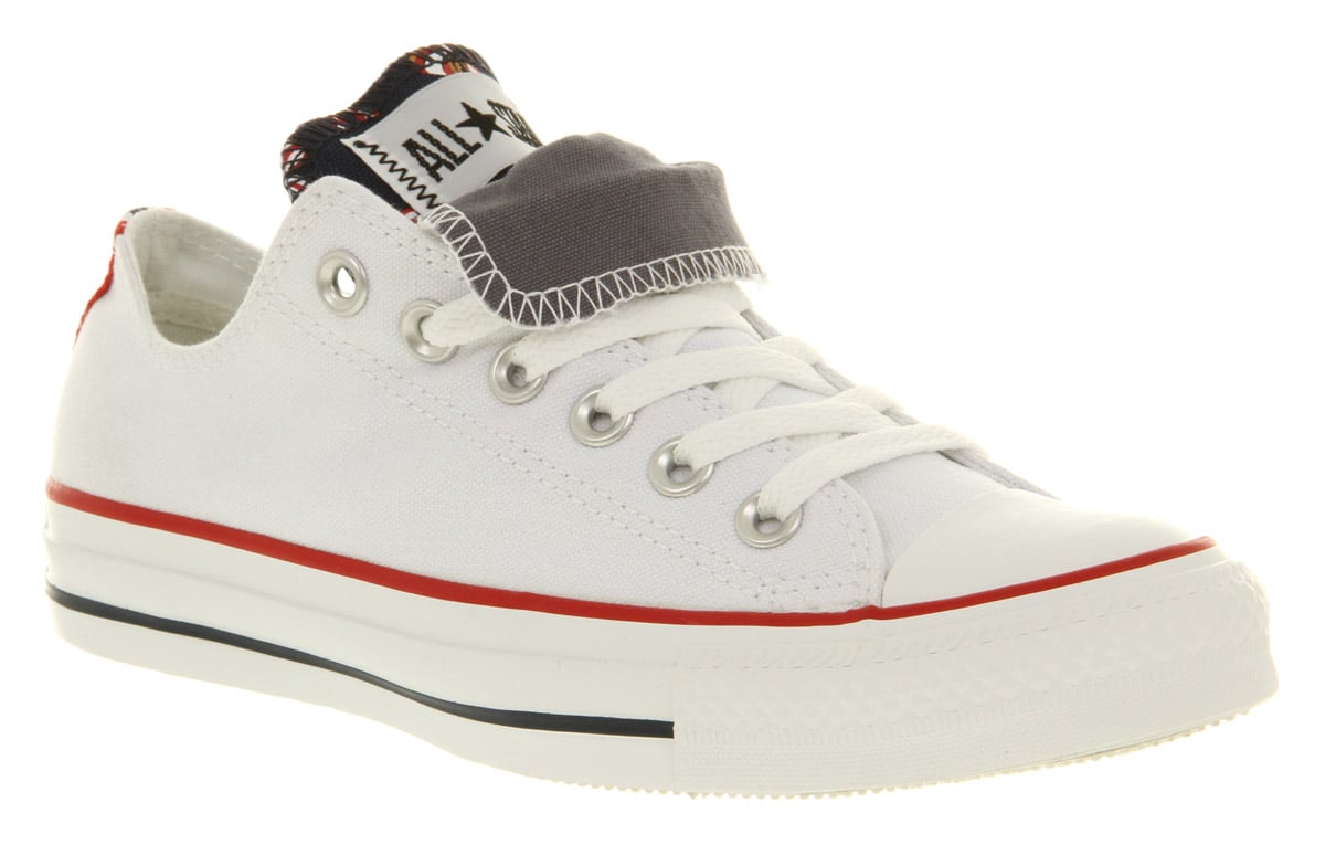 gray double tongue converse Online 
