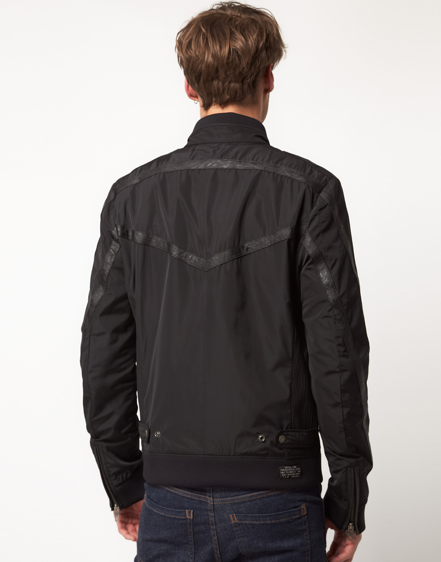 DIESEL Jeffir Teflon Waterproof Jacket in Black for Men | Lyst