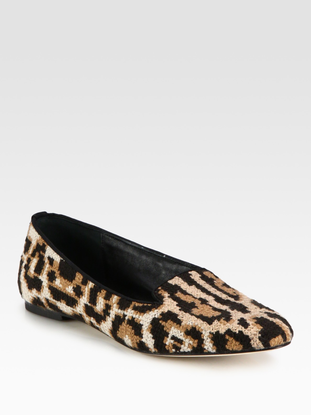 leopard smoking slippers
