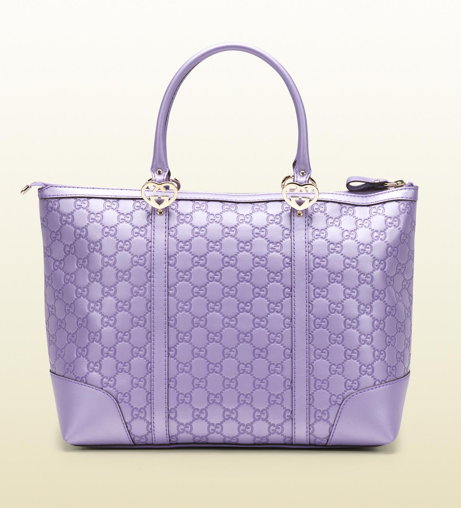 Gucci Lovely Heartshaped Interlocking G Tote in Lilac (Purple) Lyst
