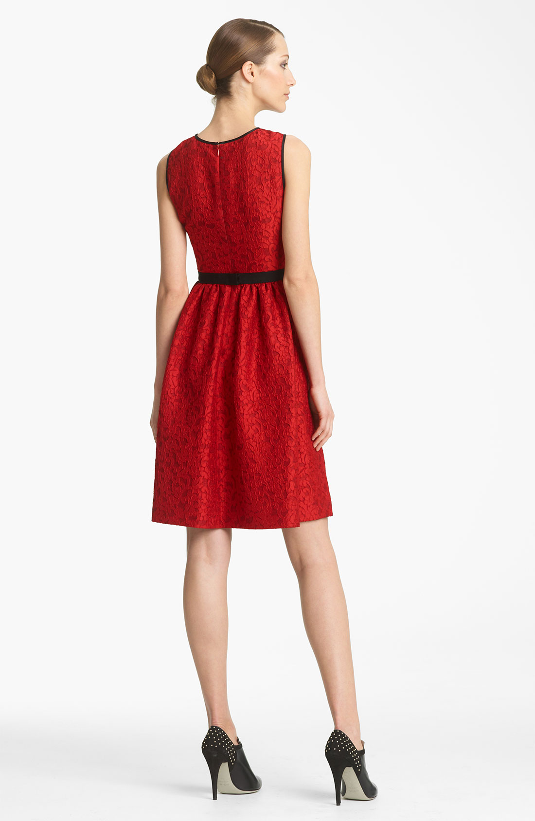 Jason wu Womens Lace jacquard Dress in Red | Lyst