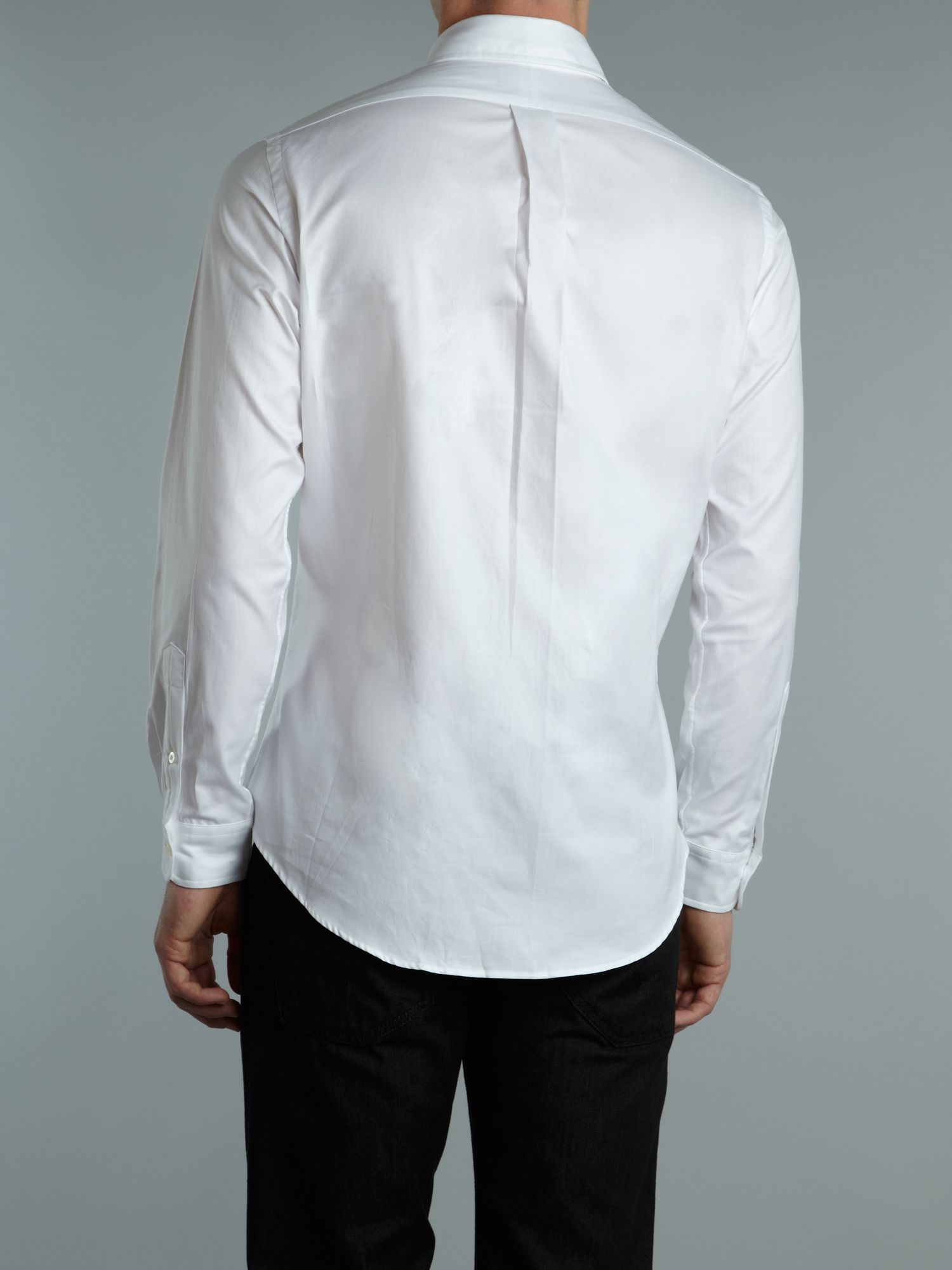 Ralph lauren golf Long Sleeved Oxford Shirt in White for Men | Lyst