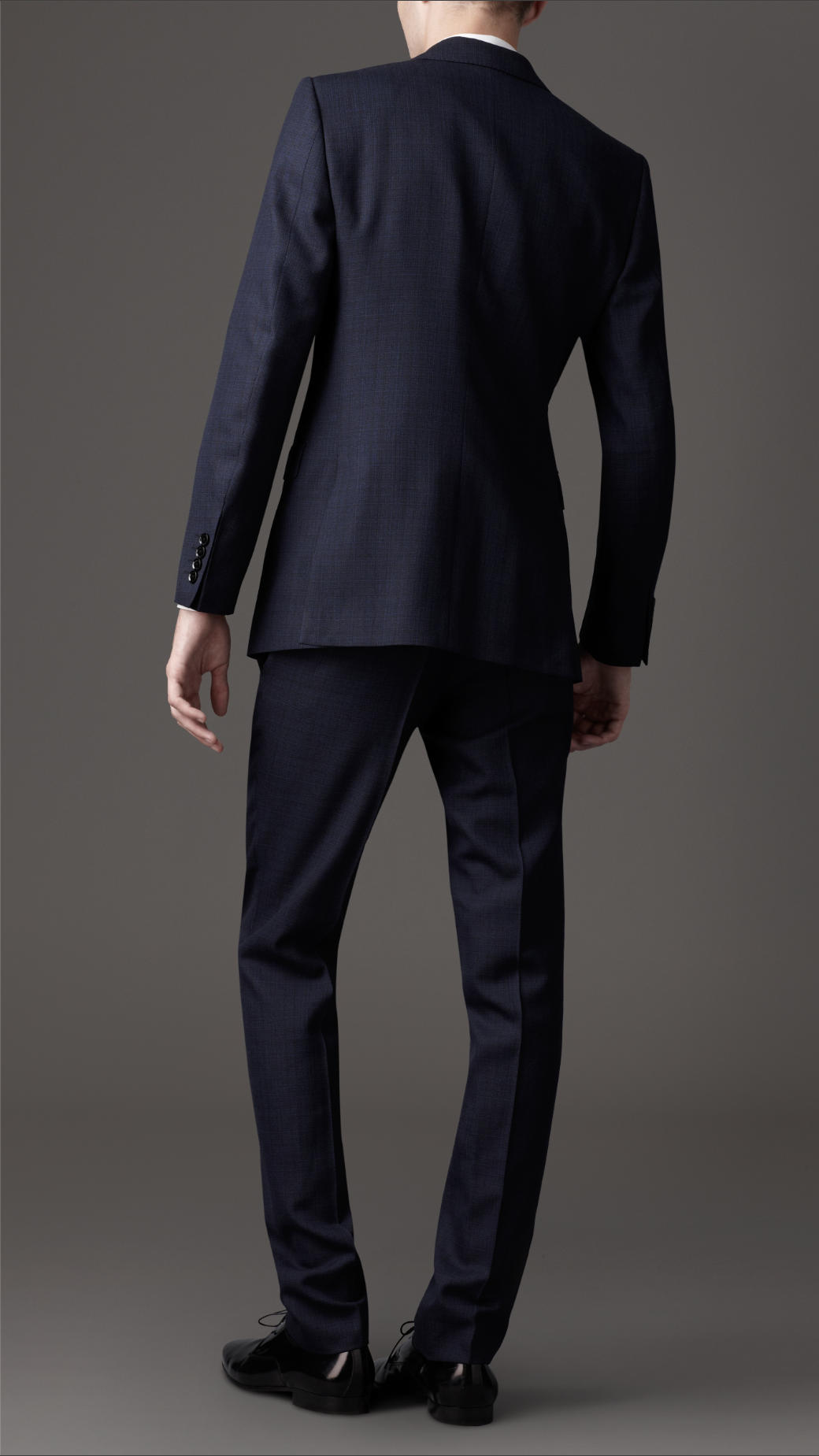 Burberry Slim Fit Virgin Wool Suit in Blue for Men (true navy) Lyst