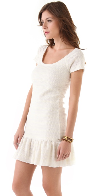 Lyst - Free people Cozy Day Flounce Dress in White