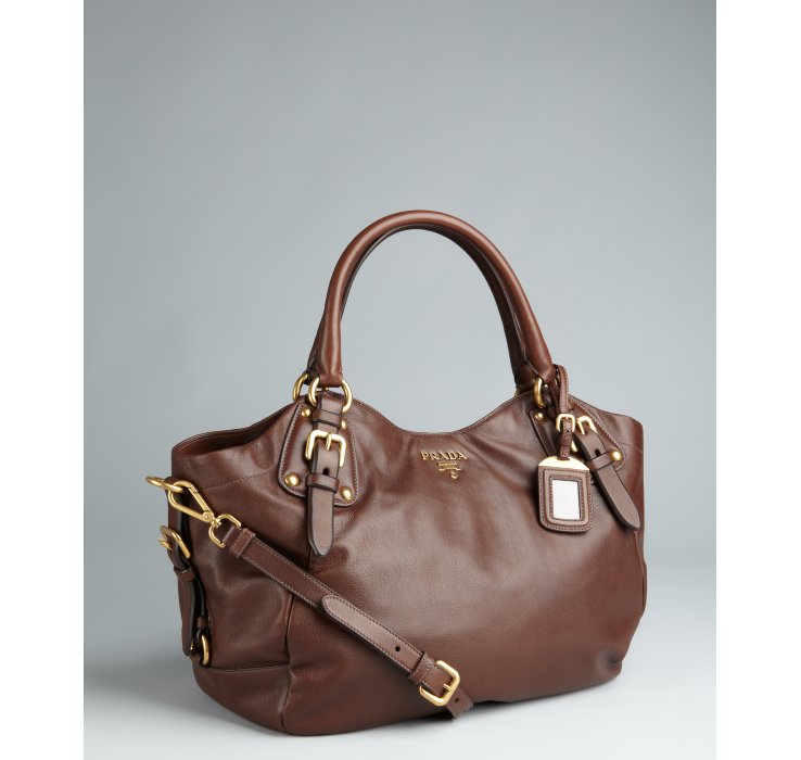 Prada Brown Leather Tote Hotsell, 55% OFF | www.ingeniovirtual.com