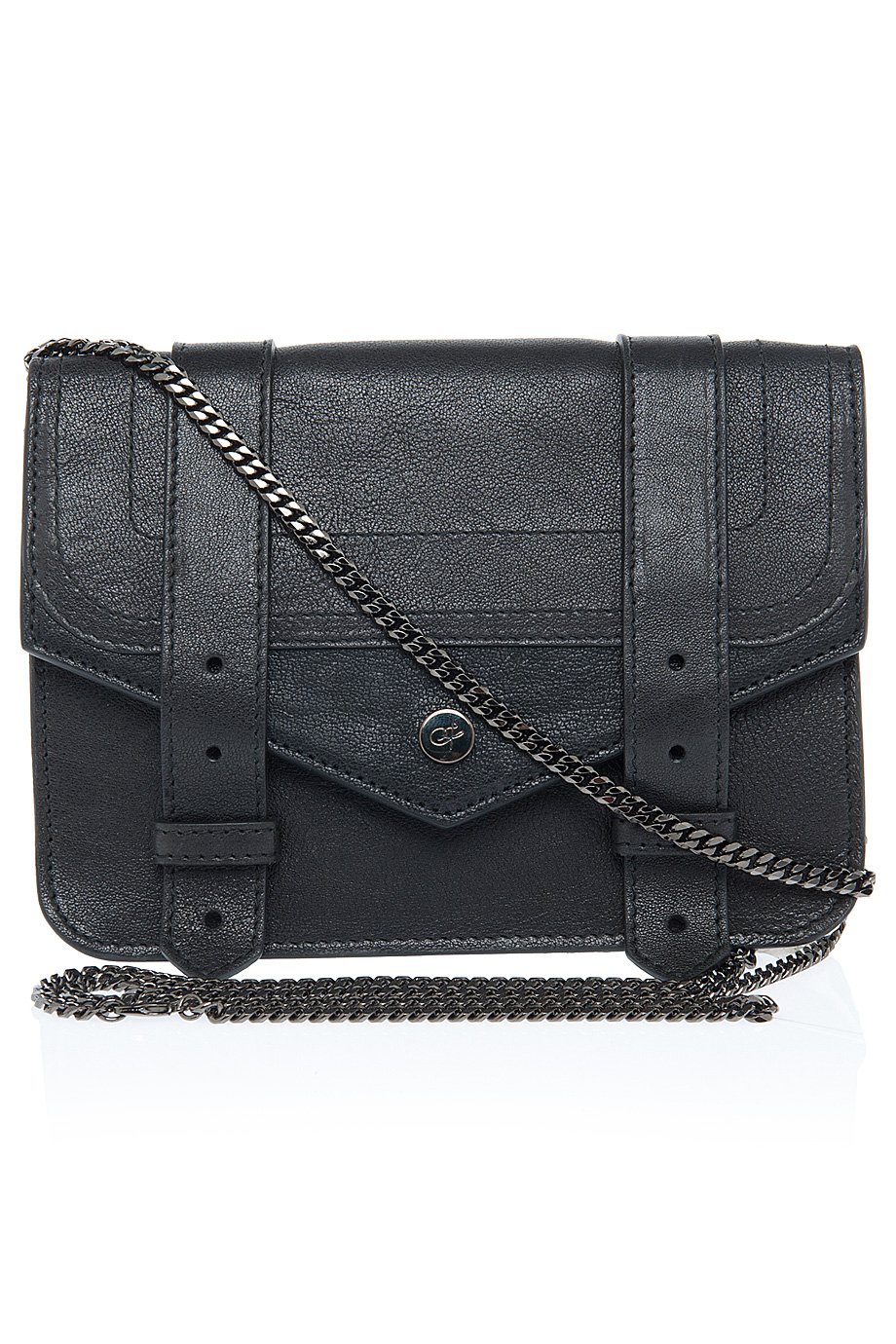 Proenza schouler Ps1 Large Leather Chain Wallet in Black | Lyst