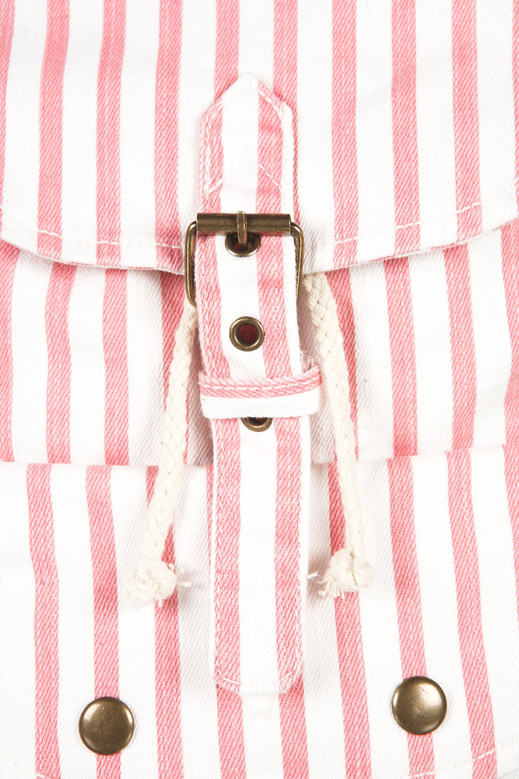 pink striped backpack