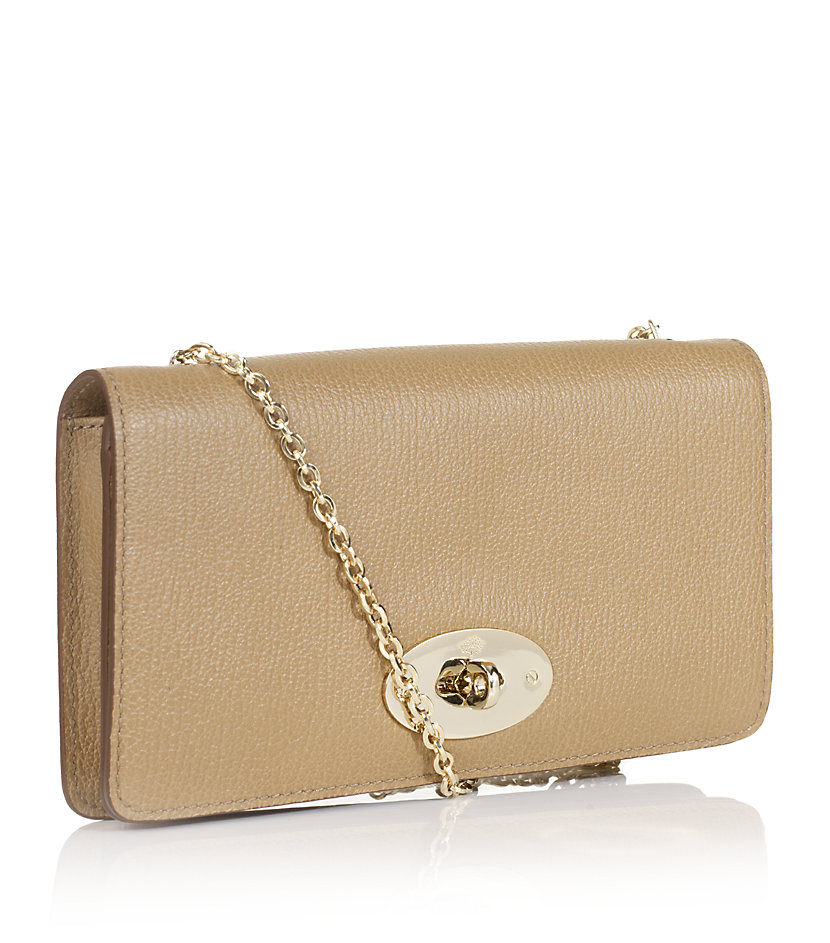 Mulberry Bayswater Clutch in Natural | Lyst Canada