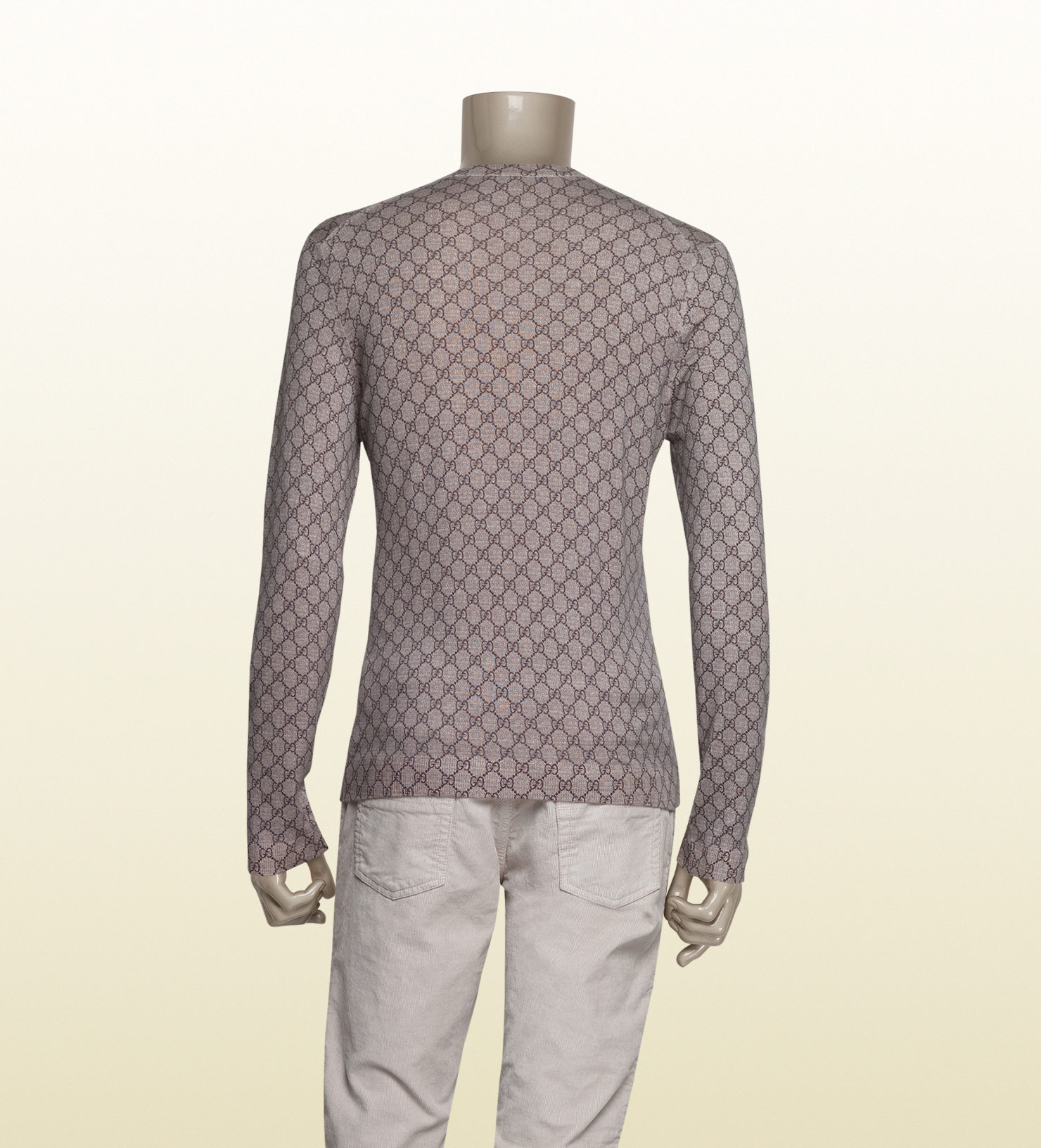 gucci print sweater