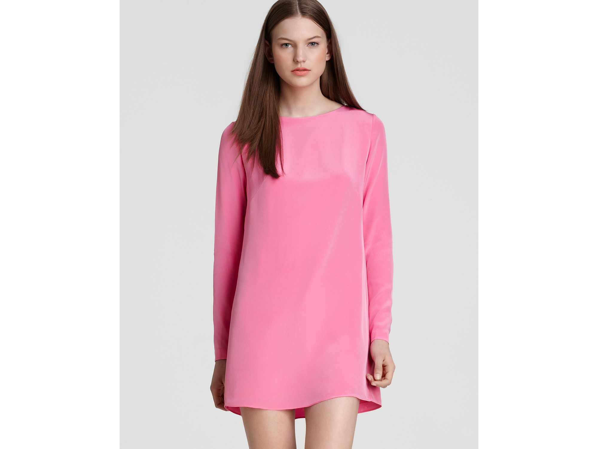 hot pink shift dress