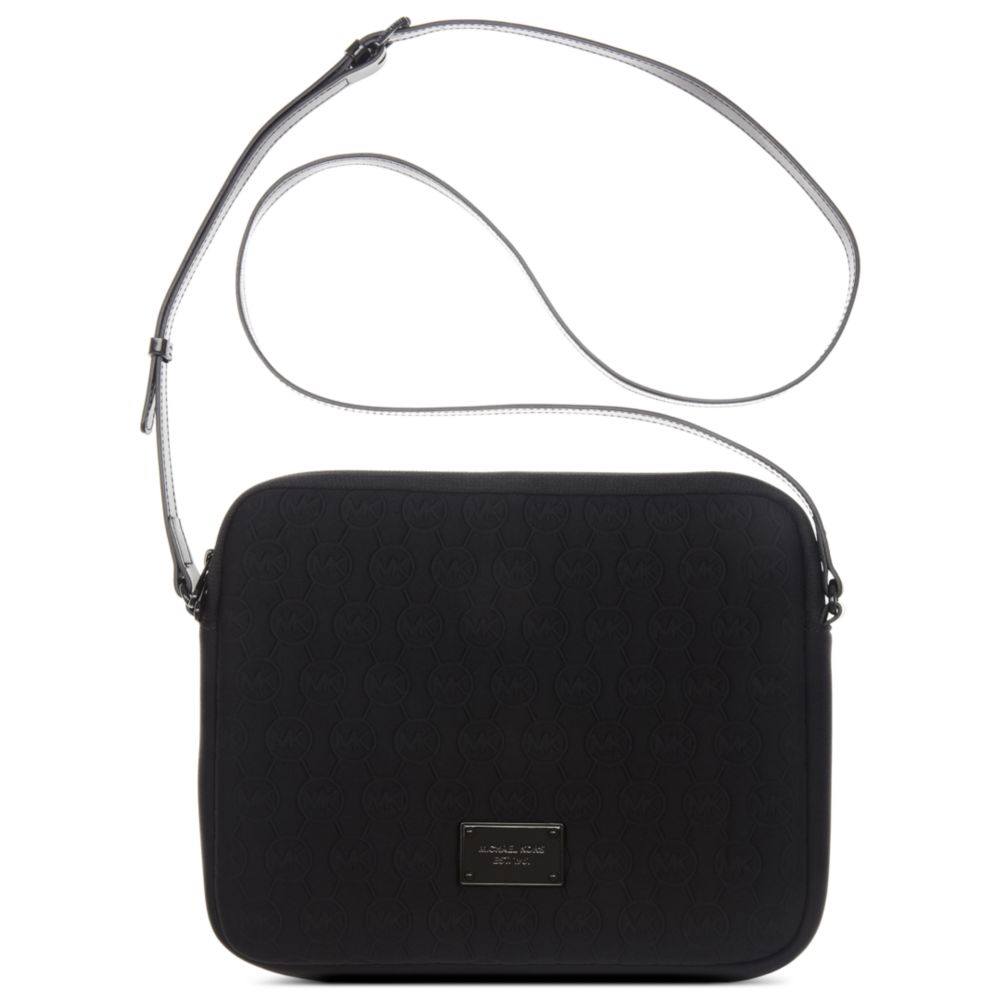 Michael Kors Neoprene Ipad Crossbody in Black Lyst