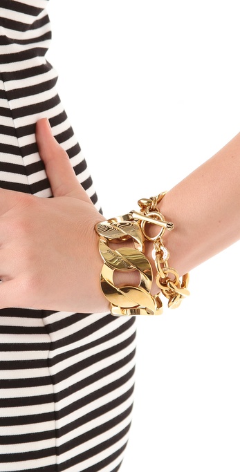 Juicy Couture Chunky Link Bracelet in Metallic