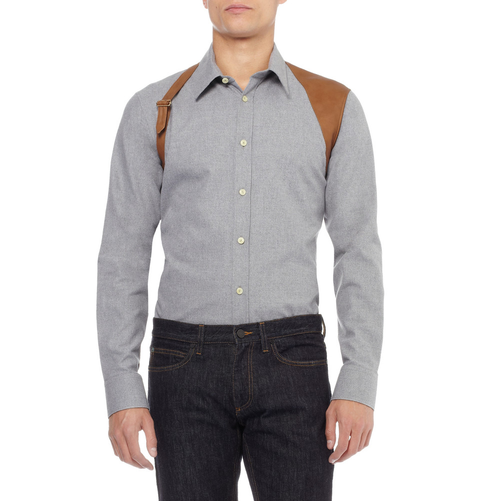 Flannels Alexander Mcqueen Harness Shirt Sale McQueen Double Strap