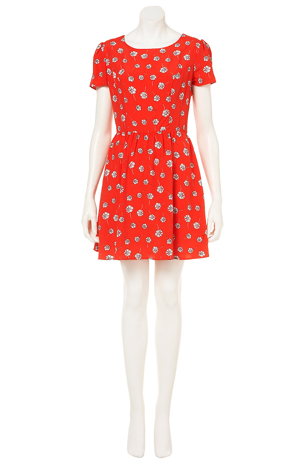 daisy red dress
