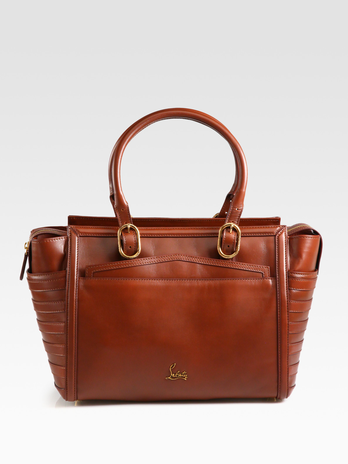 Christian louboutin Farida Paris Bowler Bag in Brown (tan) | Lyst  
