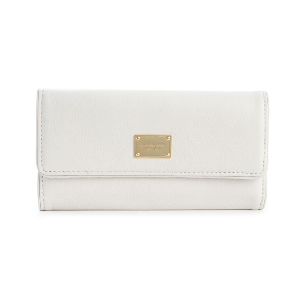 Michael Kors Jet Set Checkbook Wallet in Vanilla (White) Lyst