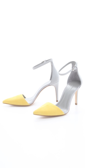 alexander wang heels yellow
