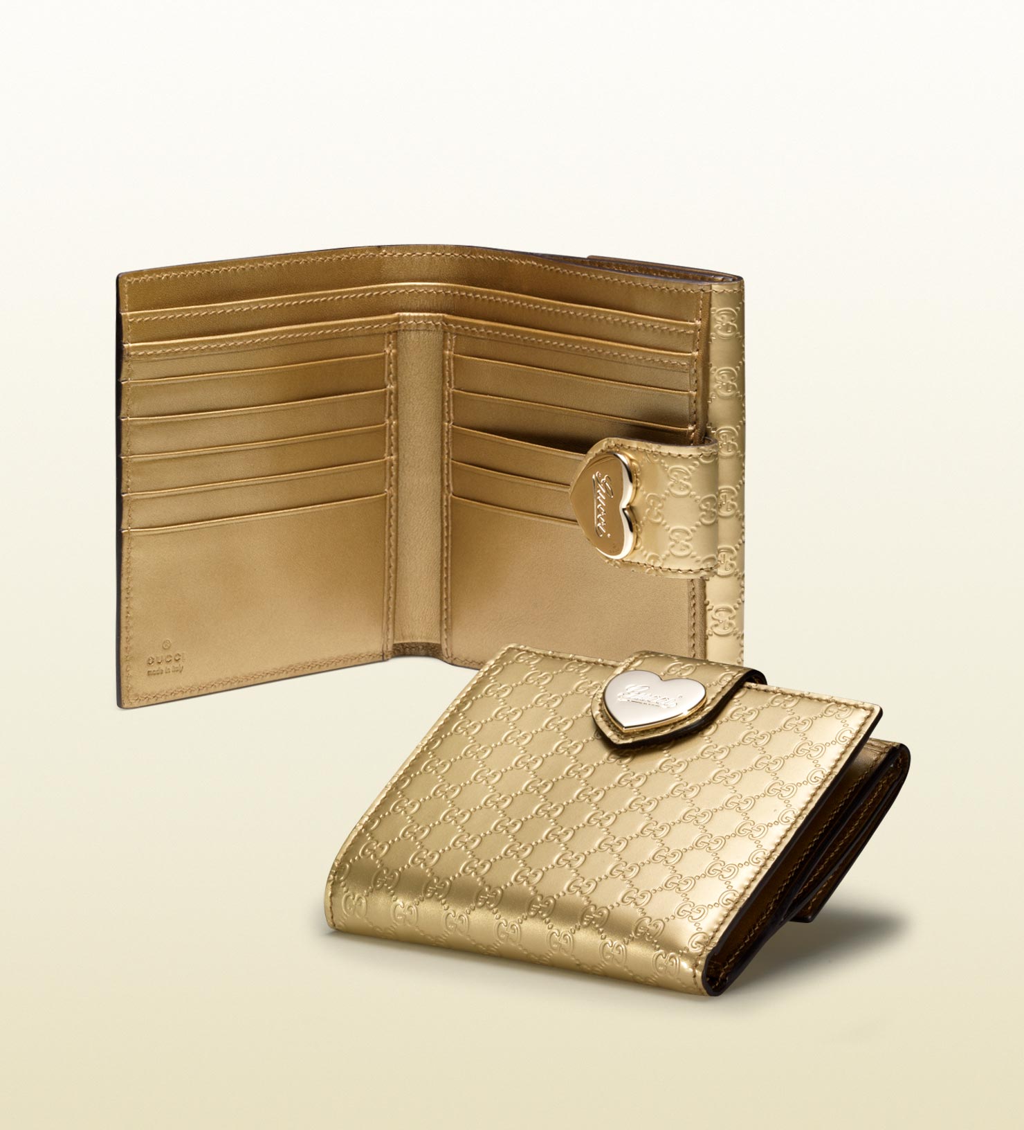 gucci wallet gold