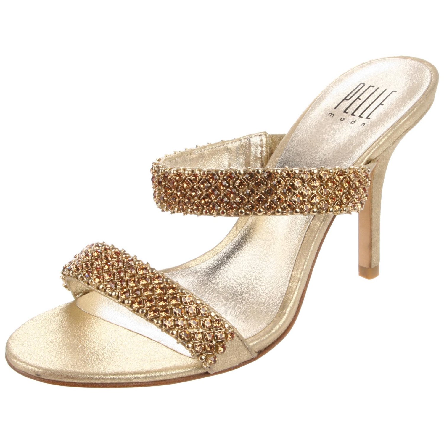 Pelle Moda Pelle Moda Womens Kassie Sandal in Gold (platinum/gold ...