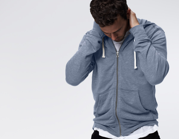 james perse mens hoodie