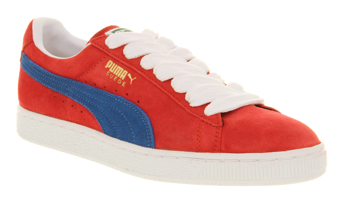 PUMA Suede Classic Ribbon Redblue for 