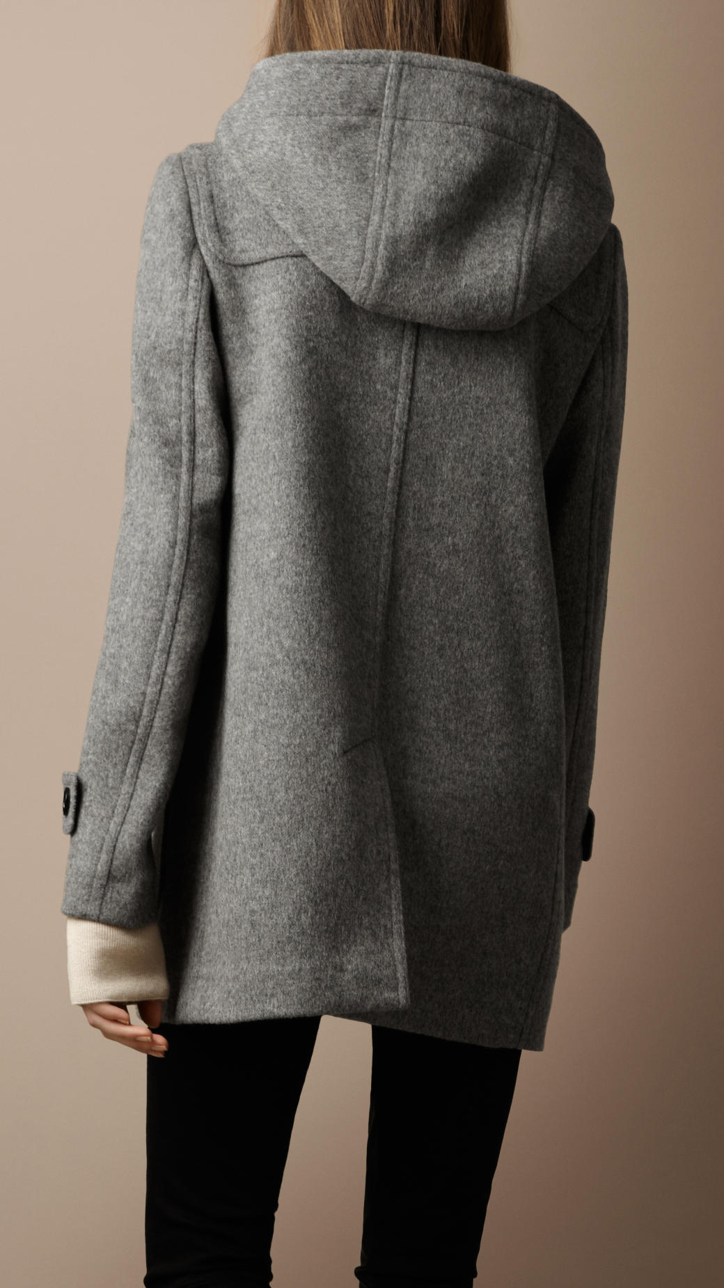 grey duffle coats
