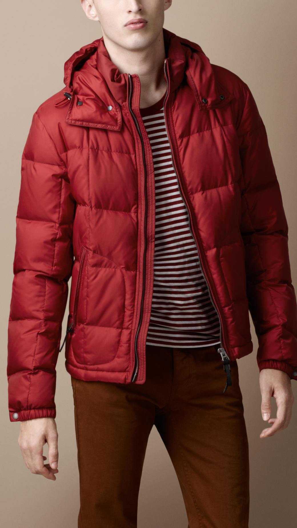 burberry jacket mens red