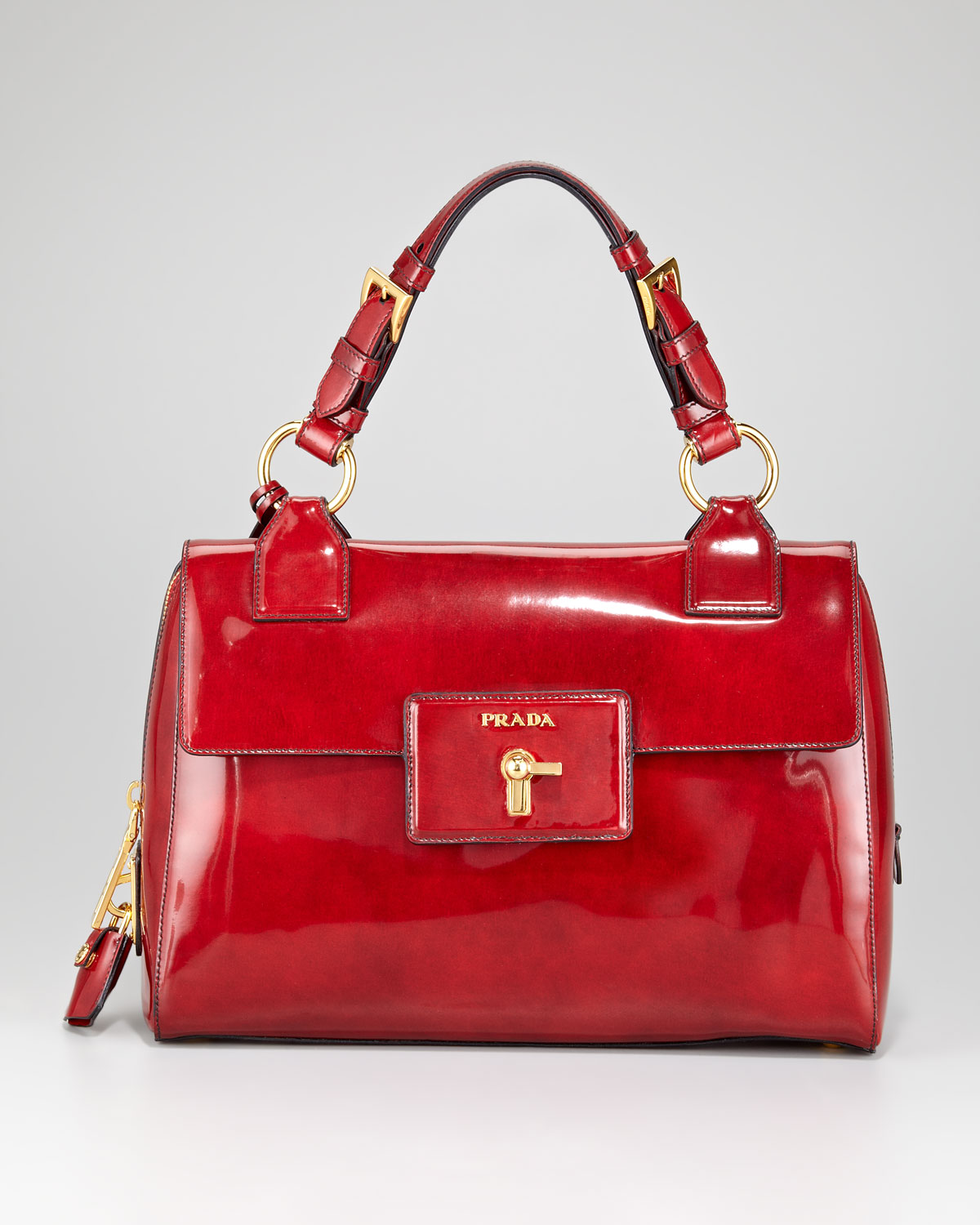 prada shoulder bag red
