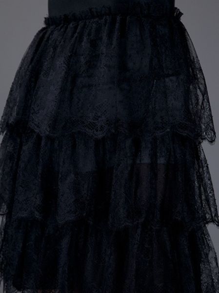 Valentino Layered Skirt in Black | Lyst