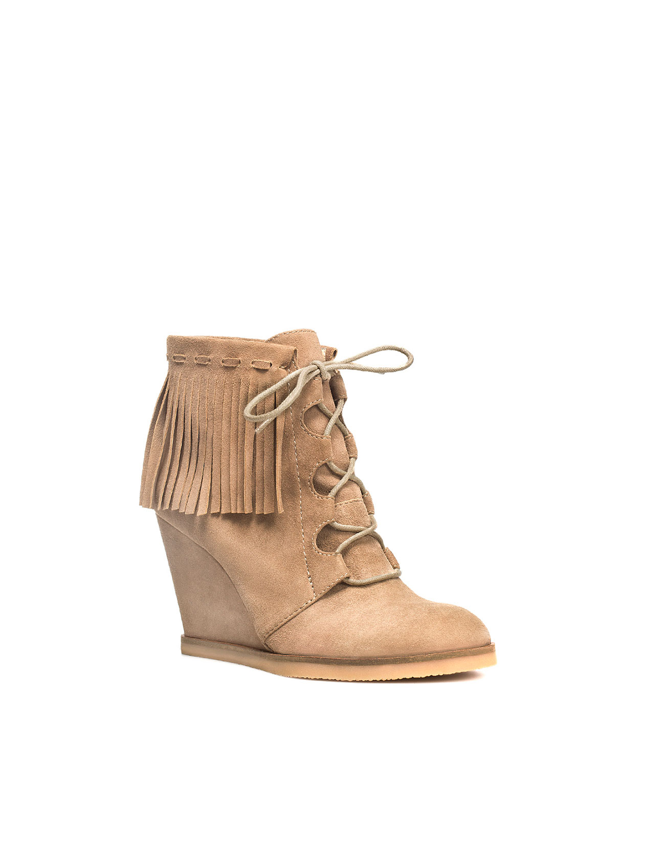 zara leather mini wedges with ankle strap