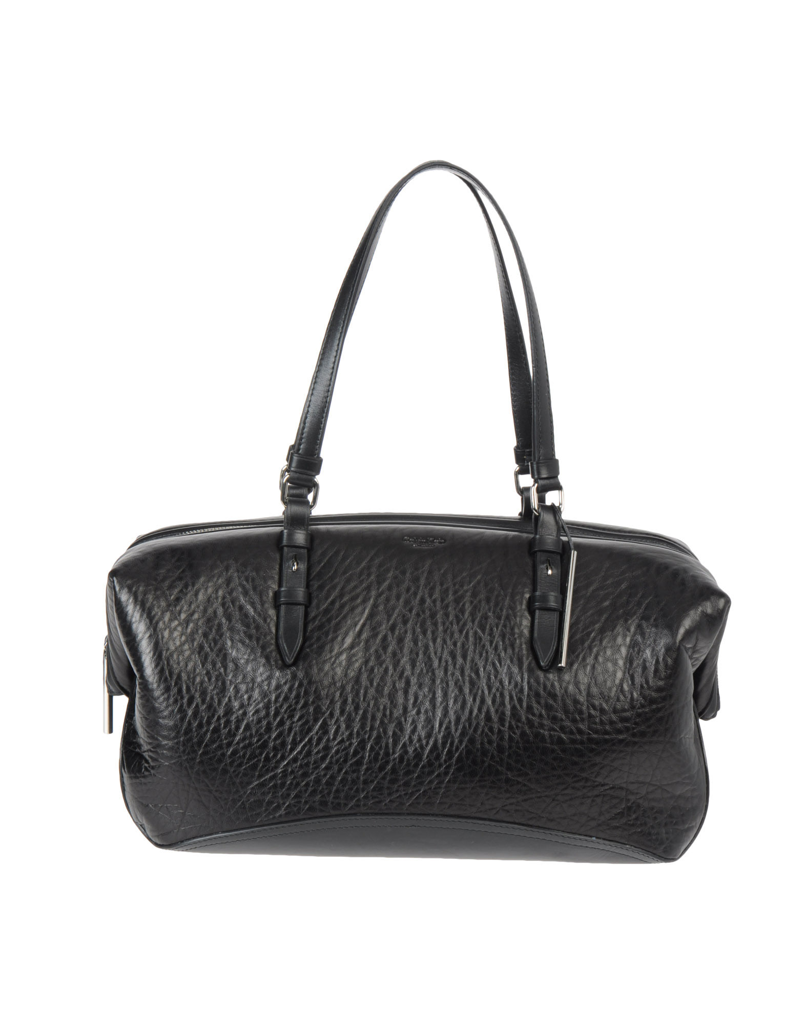 Calvin Klein Large Leather Bag in Black | Lyst