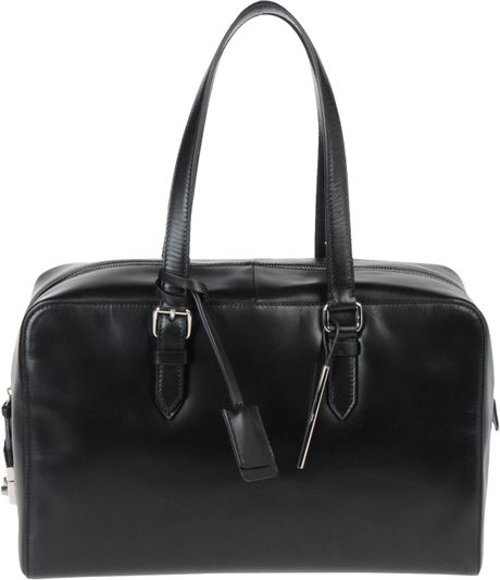 Calvin Klein Medium Leather Bag in Gray (grey) | Lyst