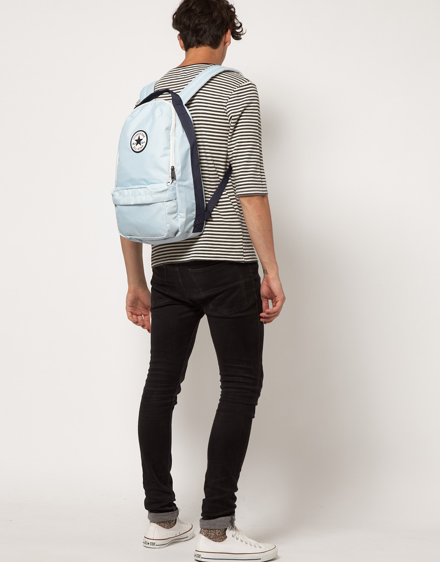 blue converse bag