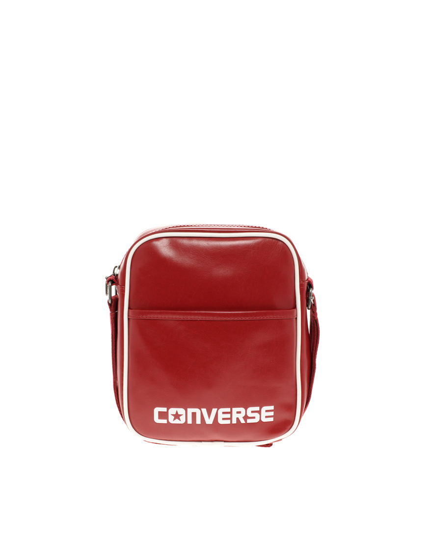converse messenger bag red