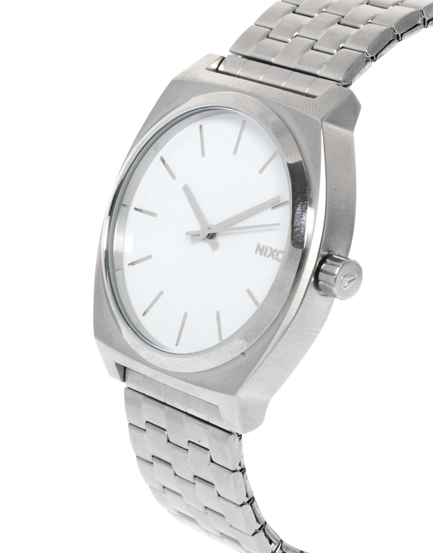 brushed steel watch