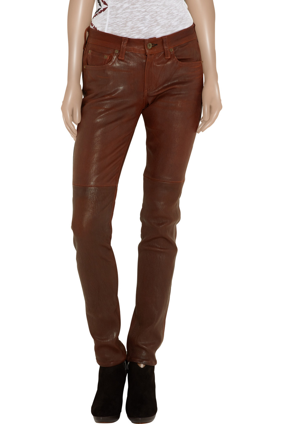 rag and bone skinny leather pants