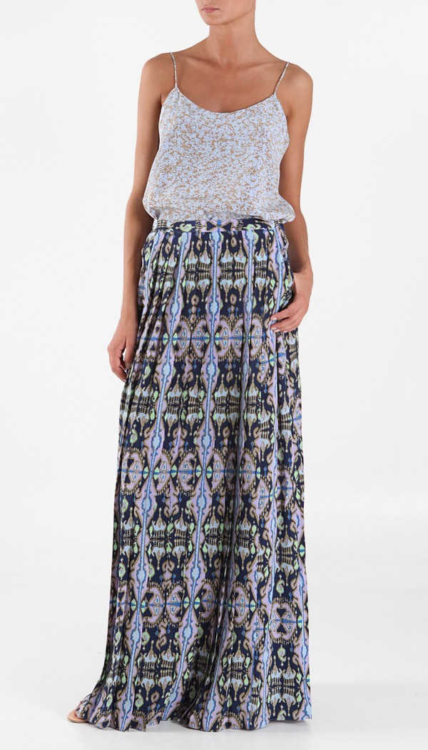 ikat maxi skirt