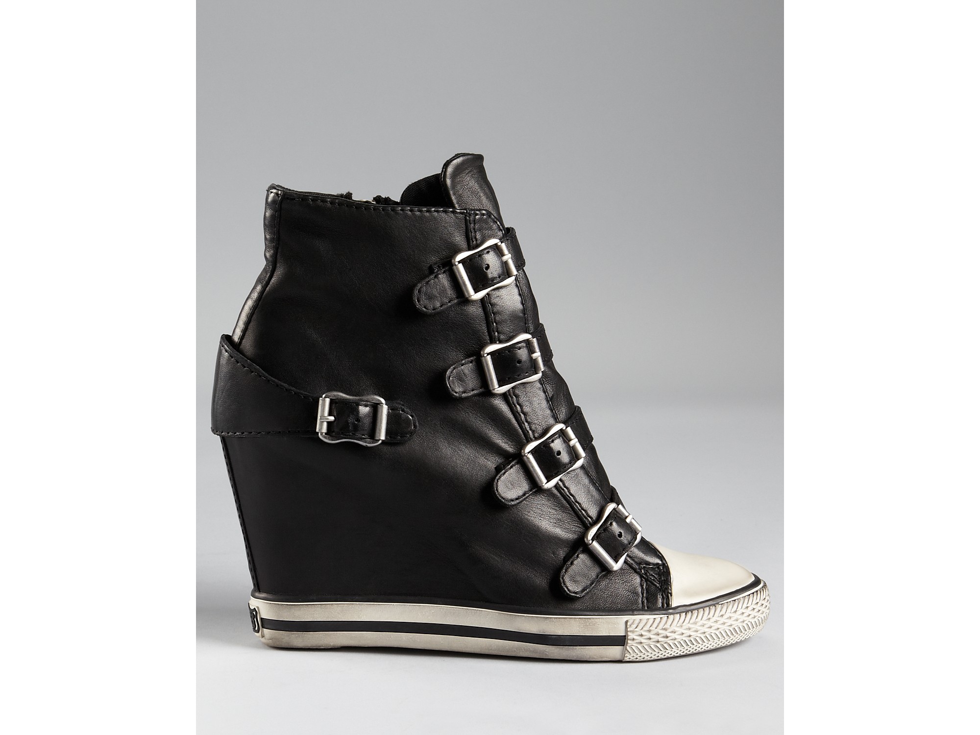 sparkle wedge sneakers