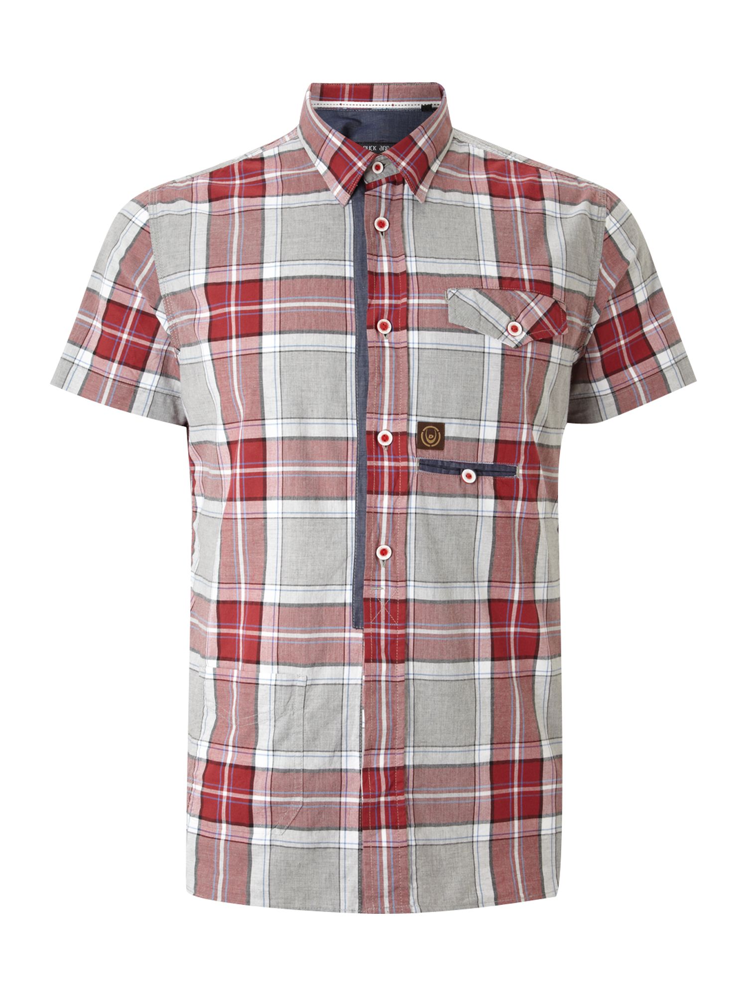 Duck And Cover Short Sleeved Western Check Shirt in Multicolor for Men ...