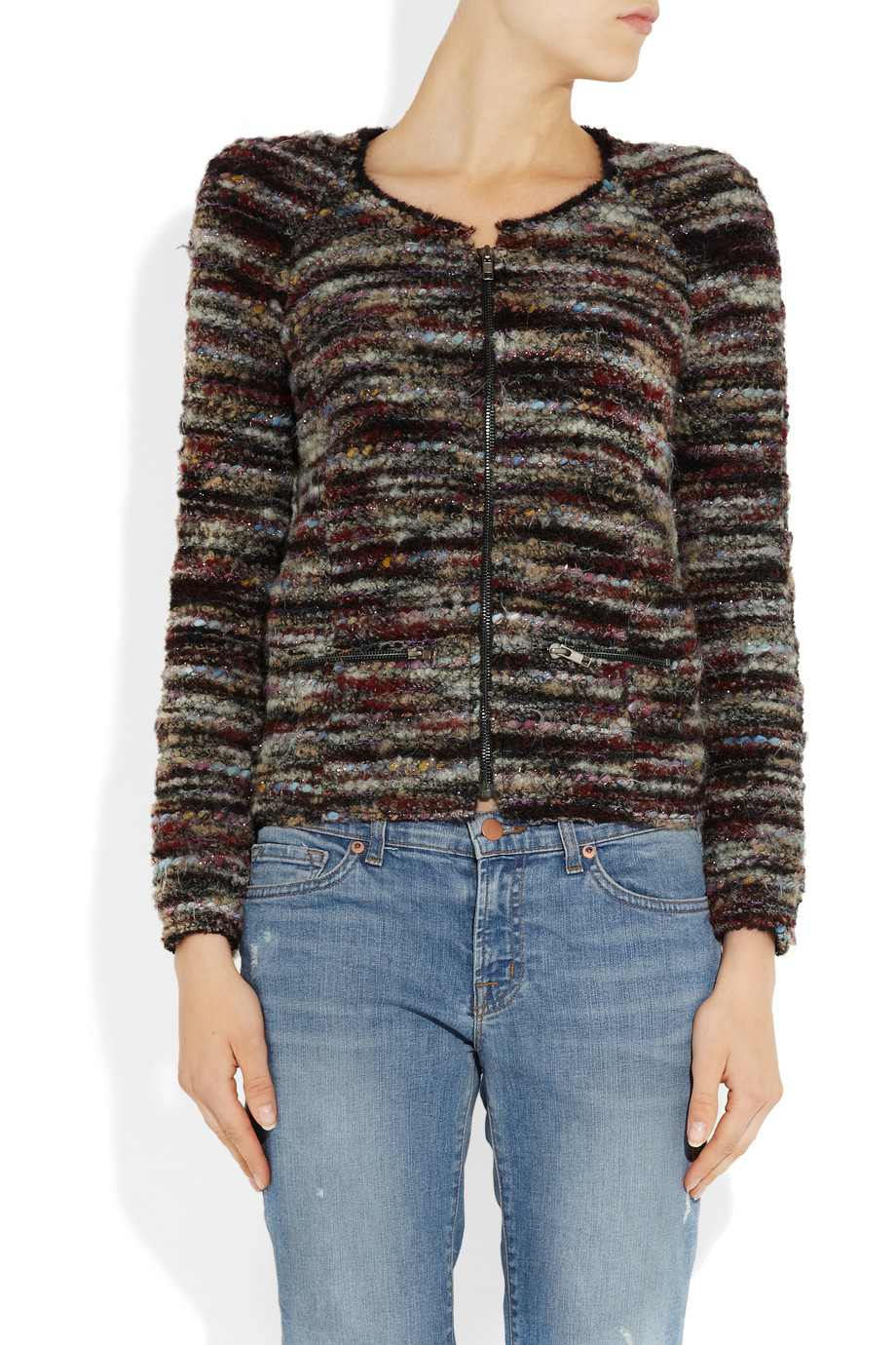 Marant Bouclé Blend Jacket - Lyst