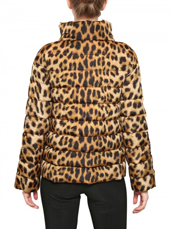 Lyst Moncler Gamme Rouge Leopard Print Quilted Nylon Down Jacket