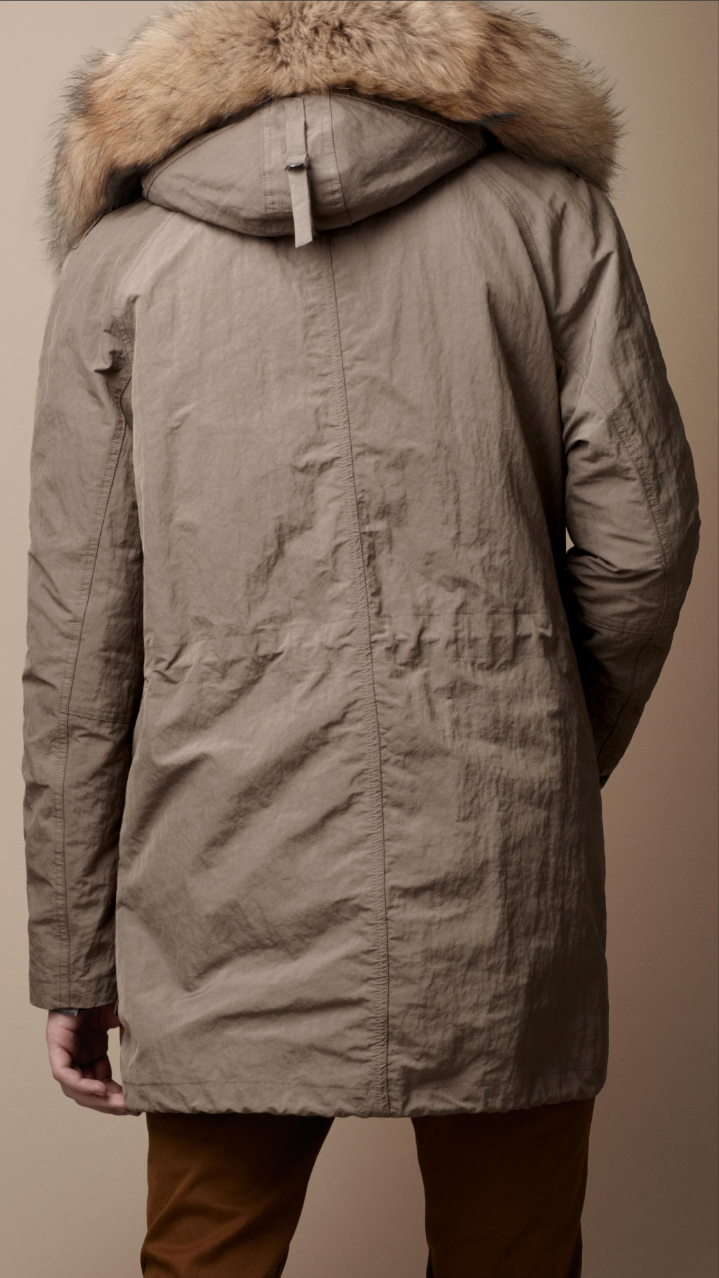 burberry down parka men's